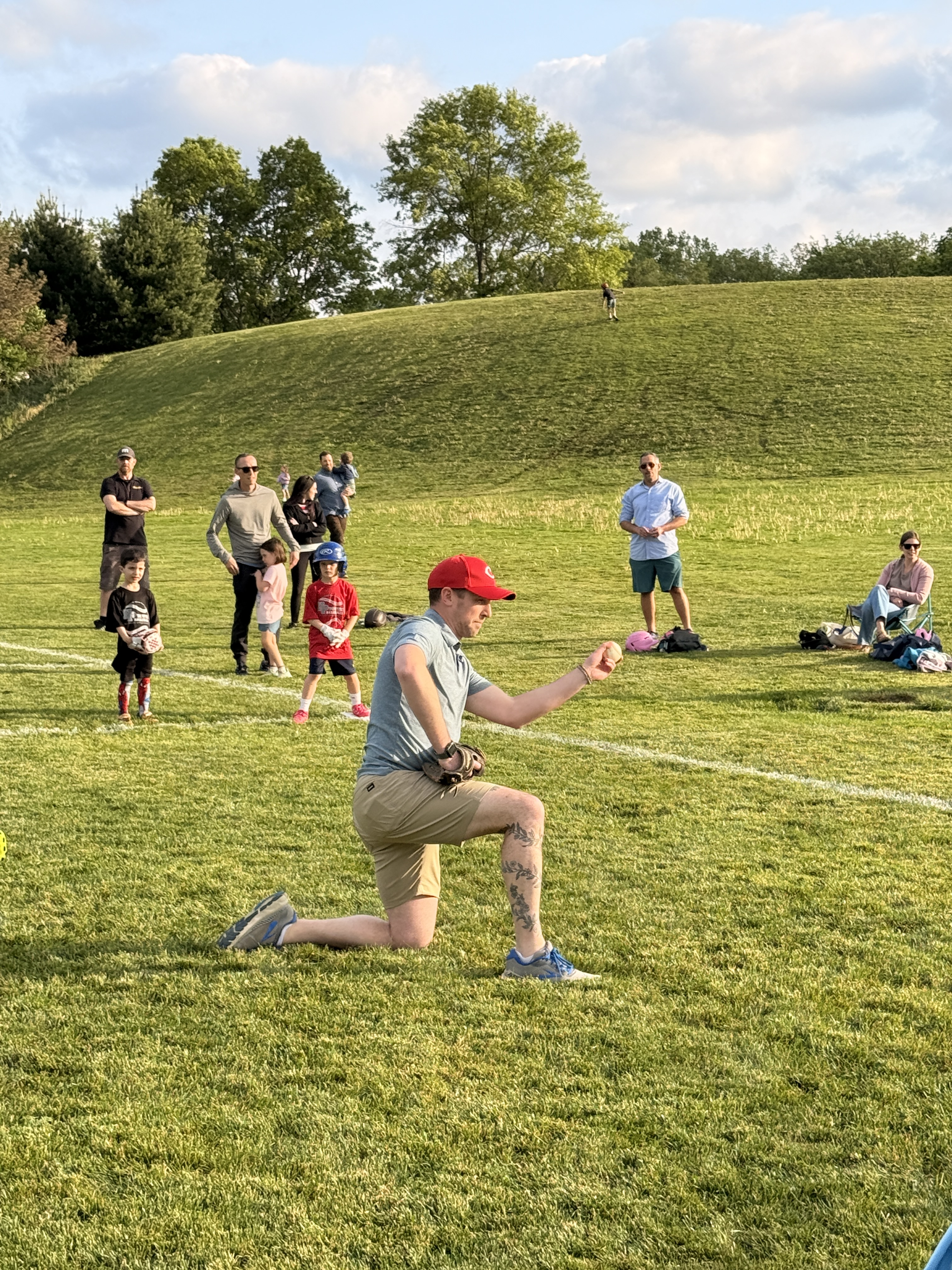 Dr. Jeremy Alland coaching youth sports